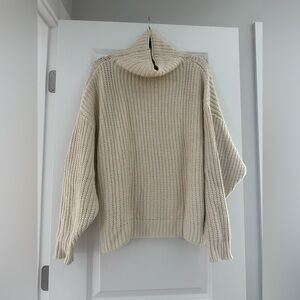 Free People Swim Too Deep Sweater in Ivory